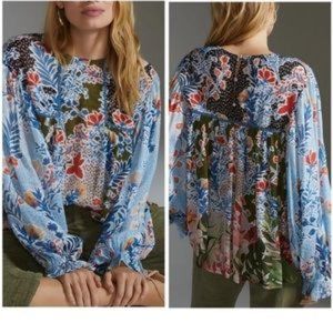 Bl-nk Miranda Pleasant Blouse from Anthropologie - Large